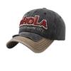 Spring and Autumn Baseball Cap Retro Alphabet Fashion Color Matching Sunscreen Cap Versatile Embroidered Hat