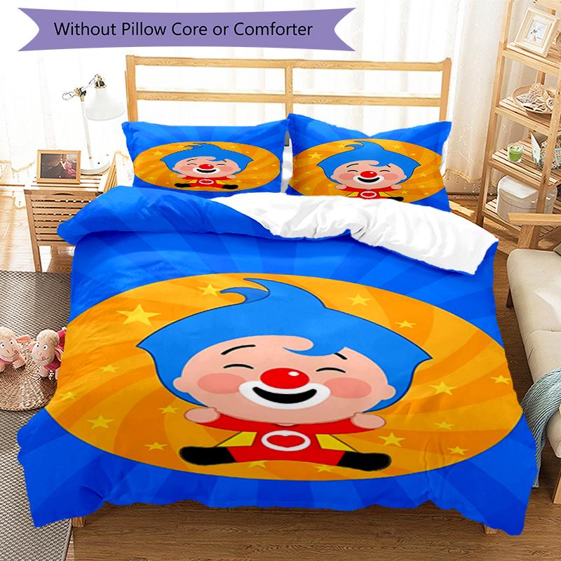 3pcs Plim Plim Bedding Set Duvet Cover Closure Includes 1 Duvet Cover & 2 Pillowcases, Soft and Comfortable for All Seasons.