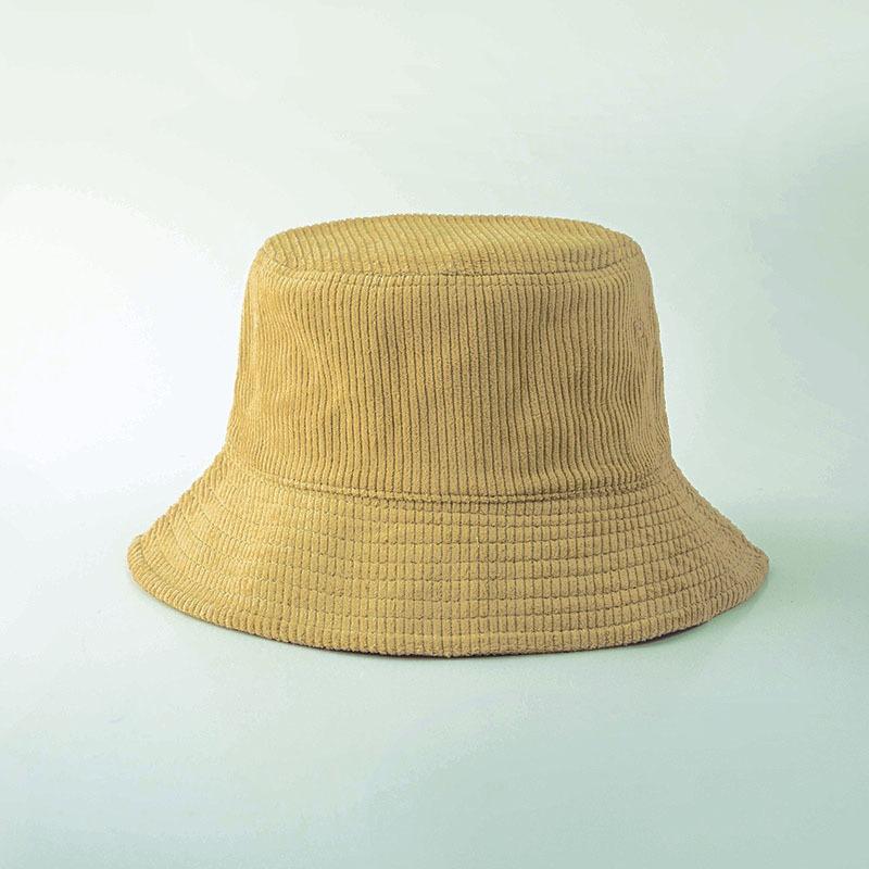 Corduroy Fisherman's Hat Children Versatile Fashion Show Small Face Cold Warm Autumn and Winter Basin Hat