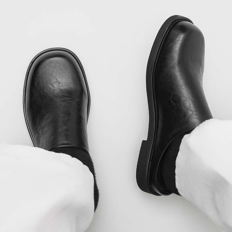 Plus Size 46 Backless Man Mules Half Slippers Open-Back Loafer Casual Shoes Men Slip On Flat Sneakers Closed Toe Slides Sandals