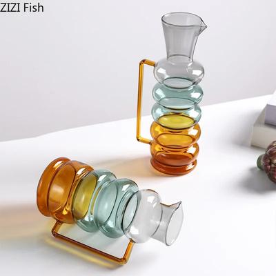 Minimalismus Blasen Kreis Glasvase Hydroponik Pflanztopf Tischdekoration Blumenarrangement Florale Vasen Raum Ästhetische Dekoration