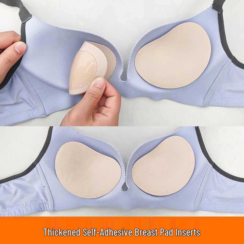 Self-Adhesive Thick Anti-Slip Heart-Shaped Breast Pads for Sports and Swimwear