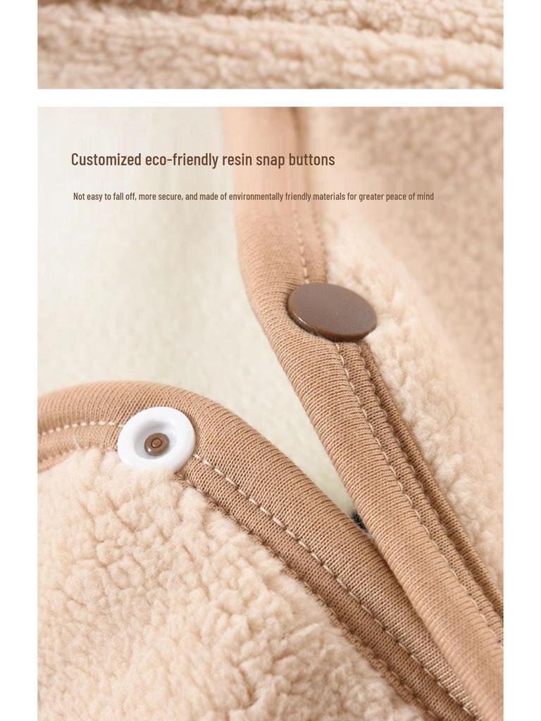 Jingqi Aoli Velvet Baby Vest: Warm, Thickened, 2025 Style Fleece for Infant Autumn/Winter Wear