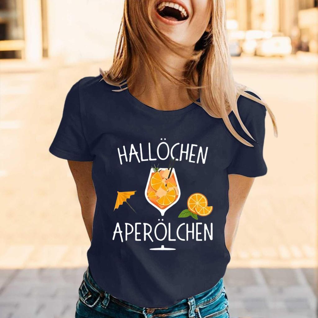 Summer Party Travel Short-sleeved T-shirts and Shirts, Weekend Casual Loose Vacation Shirts