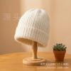 Autumn and winter new velvet thickened men's and women's warm windproof and cold wool knitted hat solid color cold hat