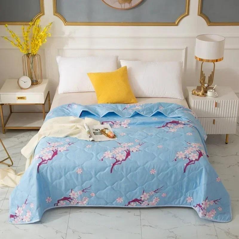 1PC 100X150cm Cute  Printed Spring Summer Comforter Adults Children Soft Breathable Quilting Quilt Single Bed Blanket Quilts