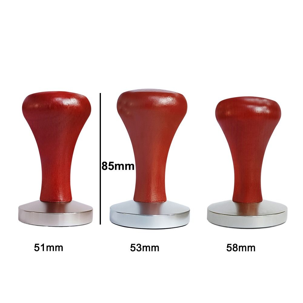 Hammer Pressing Powder Hammer Espresso Coffee Tamper Wood Handle 51mm/53mm/58mm Pressure Tamper