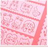 Cute Cartoon Hand-Painted Hollow Newspaper Template & DIY Drawing Ruler Set for Kids