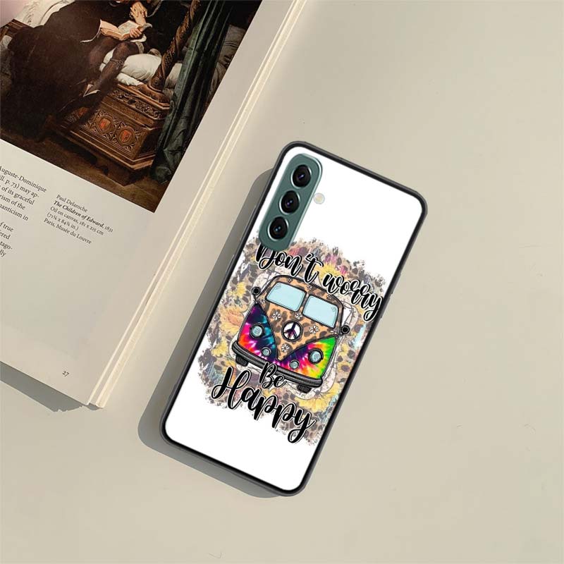 Hippie Peace Bus and Sunflower Phone Case for Samsung A54 A14 A24 A34 A17 A37 A57 A55 A35 A25 A15 A07 A05S A04S A12 A22 A32 A52S