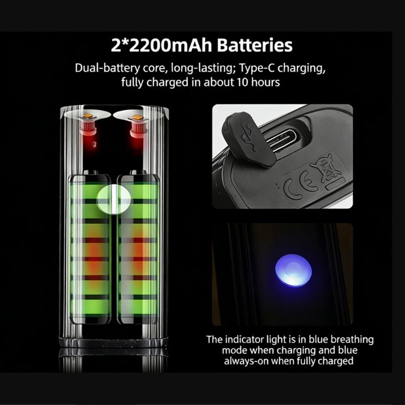 Bicycles Head Light Rechargeable Safety Night Ridings Waterproof LED Bicycles Front Lamp Easy Mounts Cycling Front Light