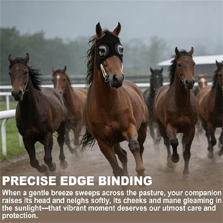 Horse Wind Resistant Eye Mask Tear Resistant Horse Eyewears Protective Eye Shield Block for Training And Shows