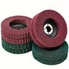 5Pcs Angle Grinder Flap Grinding Disc Nylon Fiber Flap Polishing Wheel 4''/5'' P120-P320 for Metal Stainless Steel