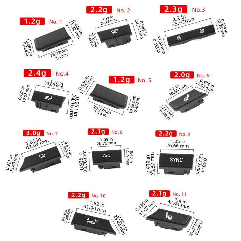 Interior Car Air Conditioner Ventilated Control AC Button Switch Cover Repair Kit For BMW X3 X4 Series F25 F26 11-17 64116825513