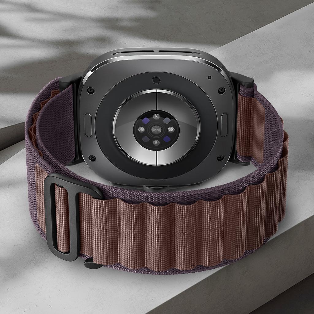 One Click Alpine Band for Galaxy Watch Ultra 47mm Sport Bands Rugged Nylon Woven Trail Strap for Samsung Galaxy Watch 7 Ultra Wristband Replacement