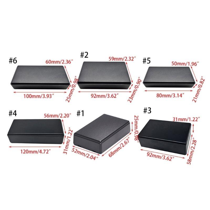 652F Waterproof Plastic Project Box Practical Instrument Case Housing Wire Storage Box Multiple Size for Electronic Storage