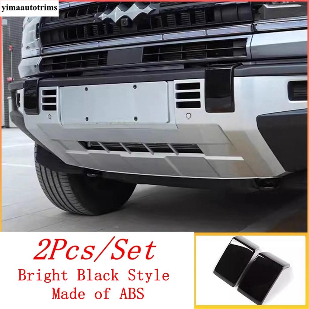 Front Bumper Anti Hit Protection Corner Sequ Stickers Decoration Cover Trim Accessories For BYD Equation Leopard 5 2024 2025