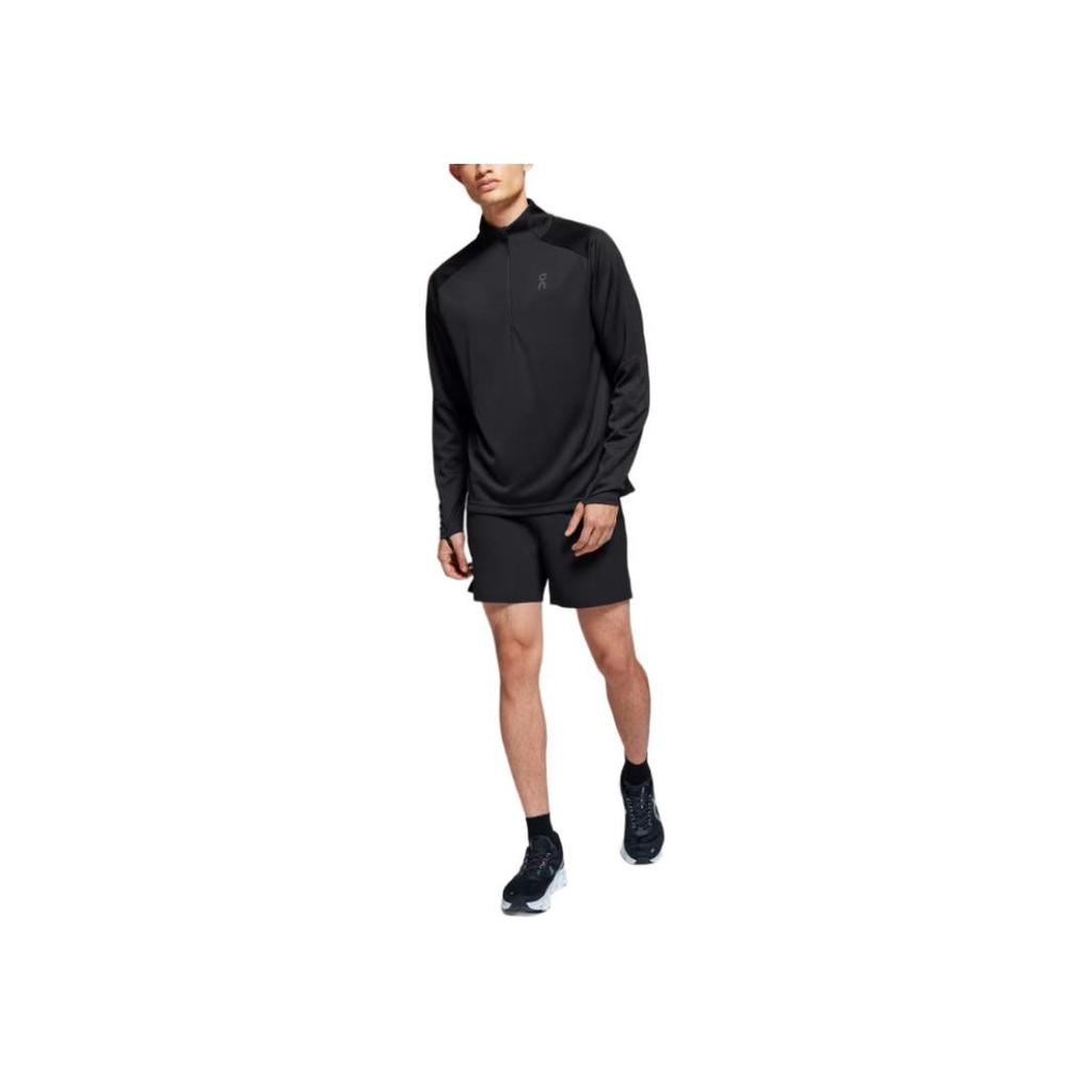 On Climate Comfortable Sweat-Wicking Warm Fitness Wear Men tops Black 1ME10600553