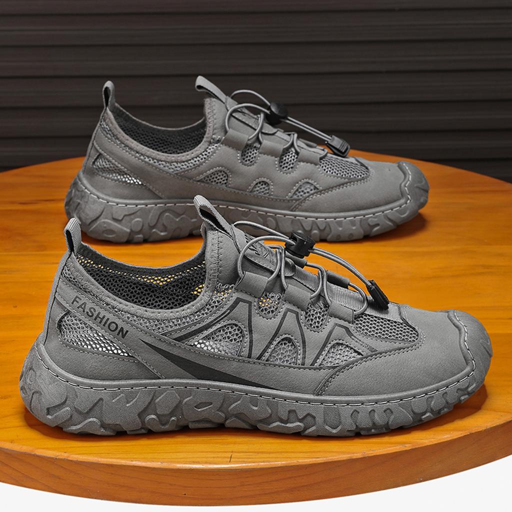Labor insurance men's shoes summer new breathable hollow net shoes men's non-slip wear-resistant sports shoes casual work shoes board shoes