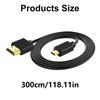 Flexible HDTV Cable Highly Speed 18Gbps Transfer for 4K Clearly Video Streaming High Performances Video Quality