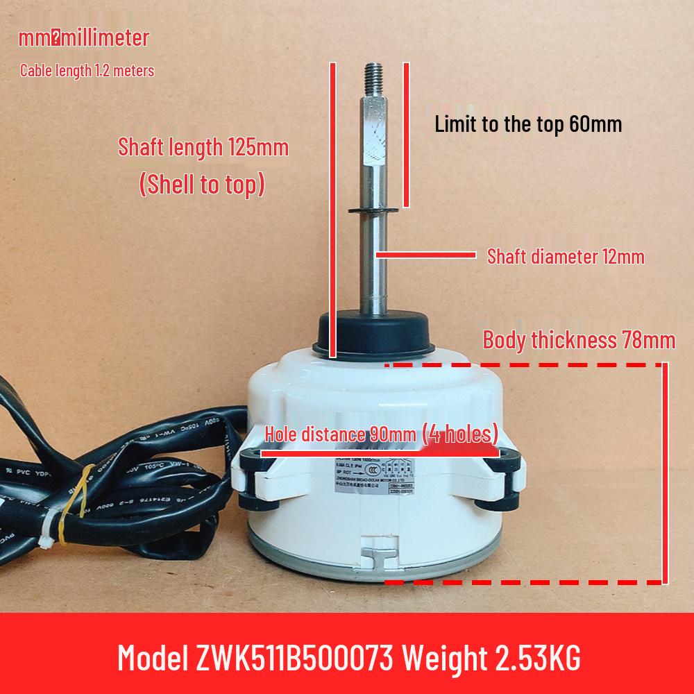 

ZWK511B500073 Hisense Kelon AC Five-Wire DC Reverse Rotation Outdoor Motor Fan.