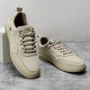 Herrenschuhe, modische Freizeitschuhe aus echtem Leder, atmungsaktiv, Herbst-Schnürschuhe, bequeme Halbschuhe, Outdoor-Oxfords, Herren-Sneakers