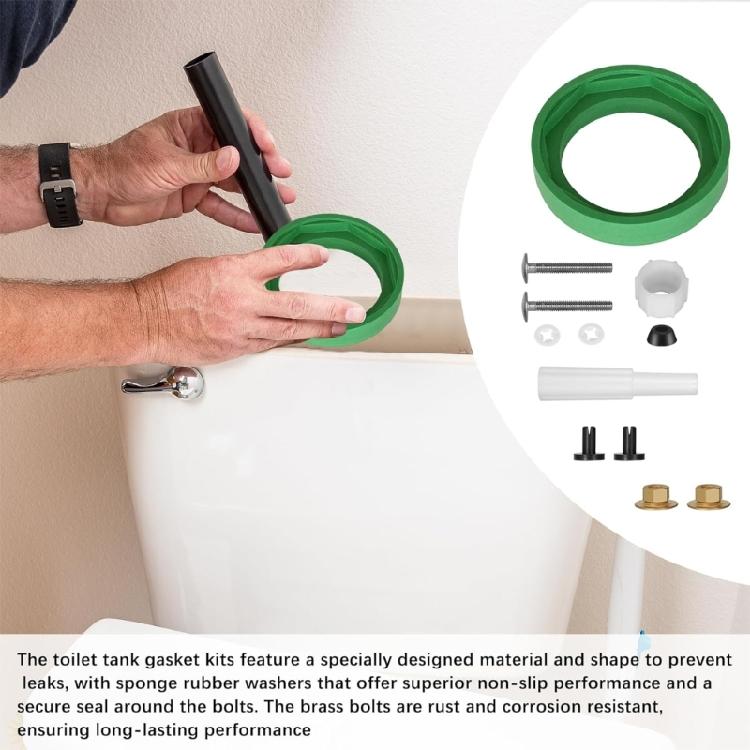 3-Zoll-Spülkasten-Dichtungswinkeldichtungsscheibe Toilettenspülkasten-Ersatzteile Langlebige Spülkasten-zu-WC-Schüssel-Verbindungssätze