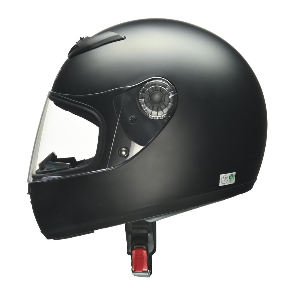 LEAD CROSS Standard Half Matte Black Full Face Motorcycle One Size Fits Helmet, Most, CR-715