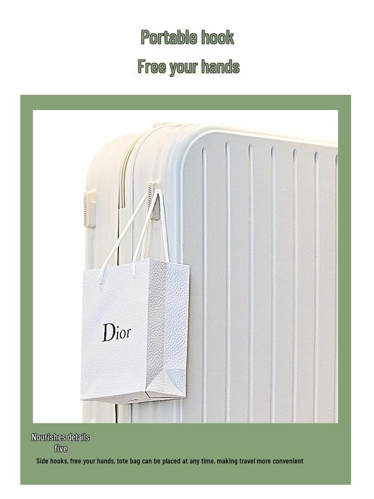 Durable 20-inch Women's & 24-inch Men's Trolley Suitcase: Stylish, Drop-Resistant Travel Luggage for Students