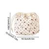 Cotton Quilted Drawstring Makeup Bag, Travel Toiletry Organizer, Cute Drawstring Gift Bag For Women & Girls