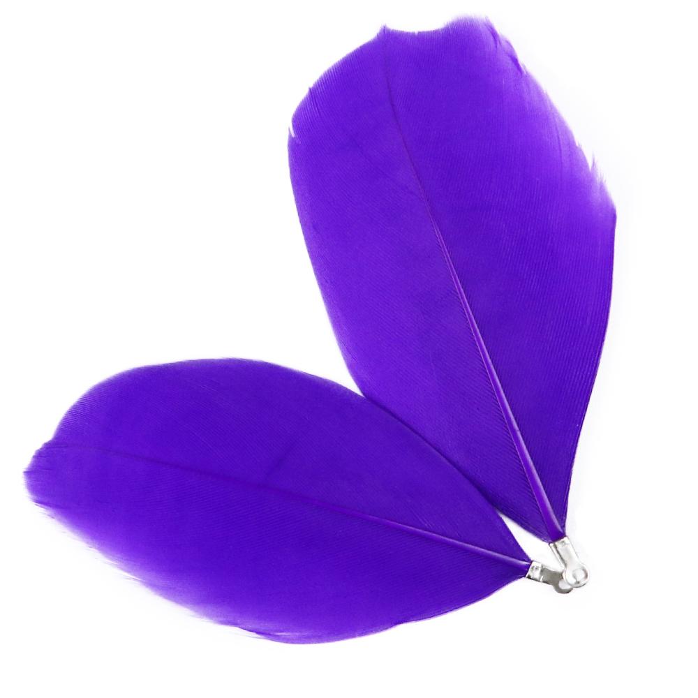 18 barevných krásných husích peří pro párty karnevalové šperky doplňky 100/200ks Purpurové labutí pera Diy Dort Dekorativní řemesla