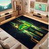 Norwich City Custom Crystal Velvet Rug, Personalized Name Text Print, Football Logo Soft Non‑Slip Floor Mat Home Decor Gift