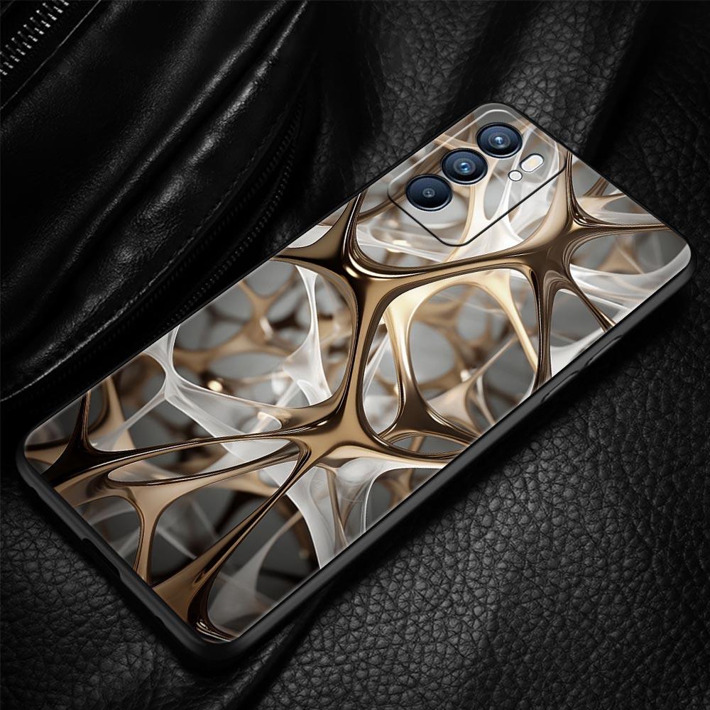 Folds Texture Phone Case For Oppo Reno 13 12 11 10 7 F Find X5 X6 A98 A80 A79 A78 A57 A54 A31 A17 Pro 5G Soft TPU Cover Fundas