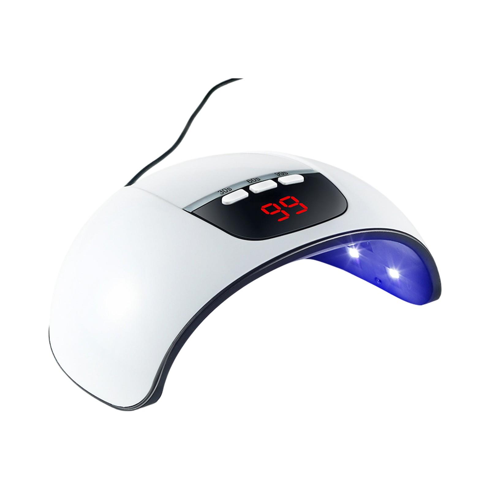 

Лампа для ногтей, 54 Вт, интеллектуальная сенсорная сушилка для ногтей, лампа для обжига, без черных рук, маникюрный станок One Size белый