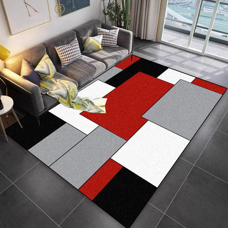 Lattice Design Carpet Living Room Geometric Pattern Decoration Sofa Non-slip Rugs 200x300 Lounge Short Velvet Coffee Tables Mats
