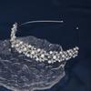 Korean Alloy Rhinestones Wedding Headband Crown Bride Photography Online Celebrity Daily Hair Accessories Pearl