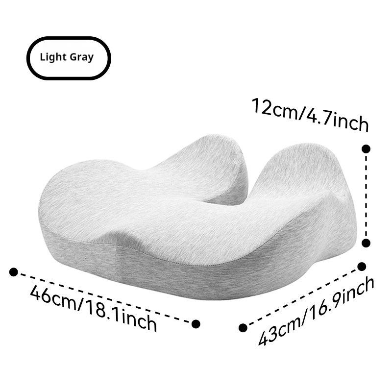 Ergonomic Thickened Memory Foam Seat Cushion for Office Chairs - Heavy-Duty Chair Pad with Removable Cover, Ideal for Lower Back