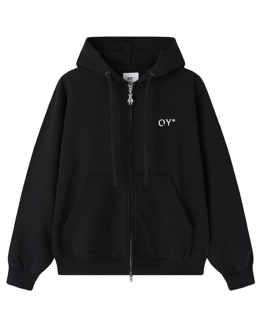 Openyard(Oy) Patch Dolly Hoodie Zip Up - Black