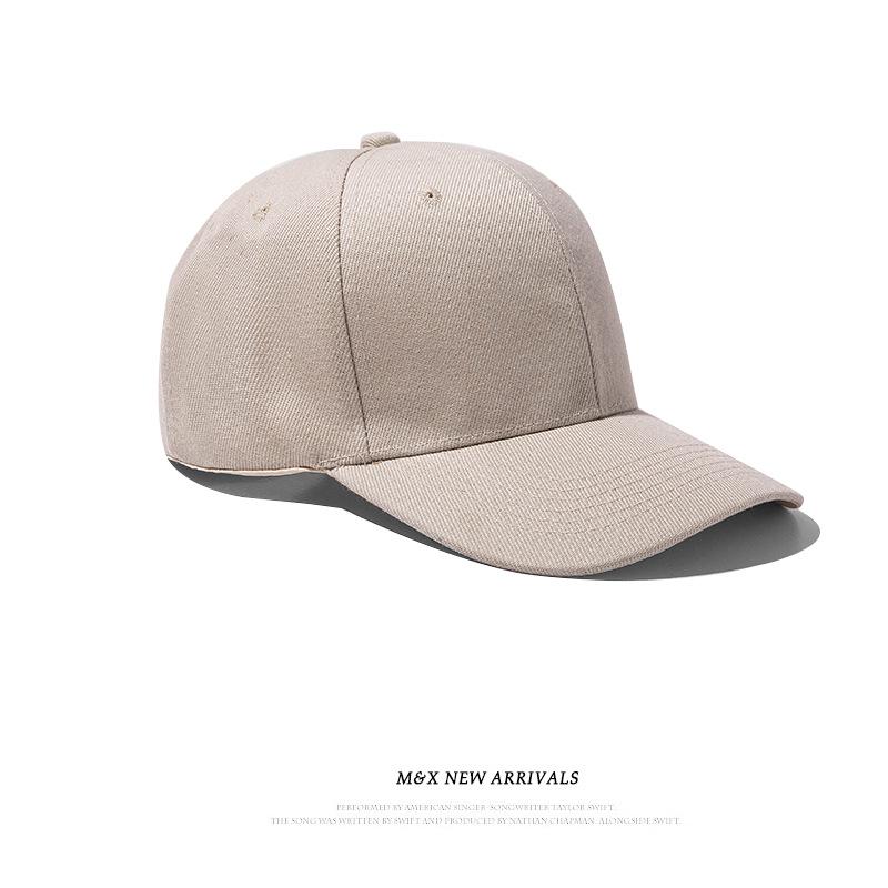 Unisex Korean Style Baseball Cap: Simple, All-Match, Solid Color, Curved Brim for Spring & Summer