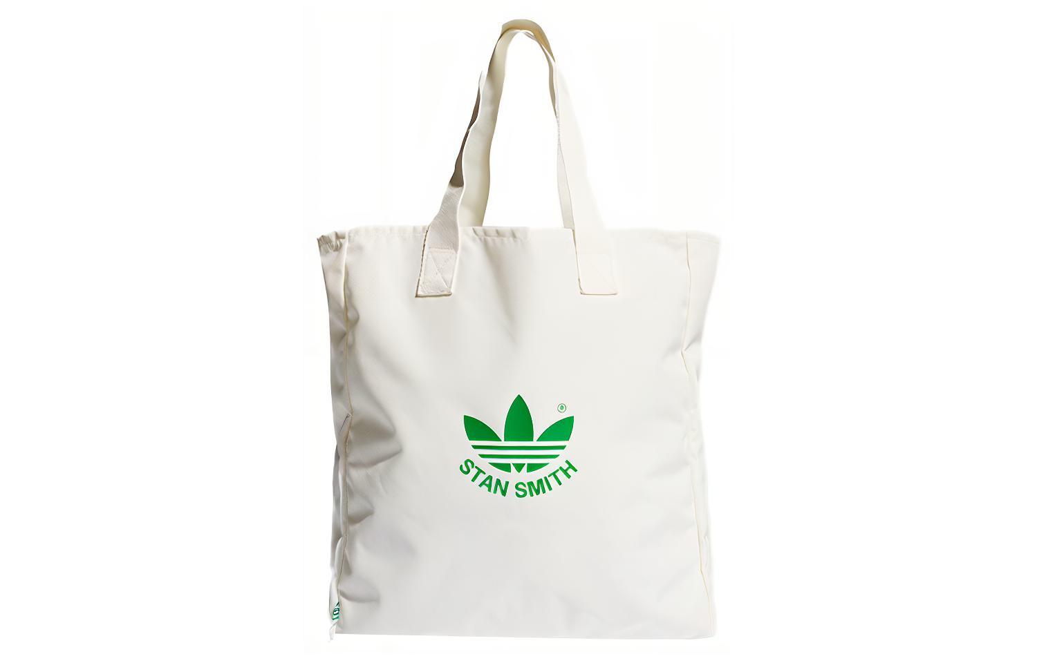 Adidas Originals Trefoil Recycled Polyester Tote Bag, Shopping Bag, Handbag, Shoulder Bag Regular Unisex White GN3205