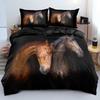 Horses Printed bedding Set Twin Full Queen King Duvet cover Comforter cover set Soft Quilt Pillowcase Animals Bed Linen for gift