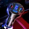 66W Car Charger Adapter 4 Ports USB Charger Intelligent Chip Protection Voltage