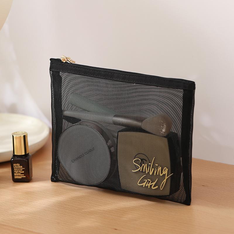 2026Large-Capacity Mesh Cosmetic Toiletry Bag Travel-Friendly Portable Handheld Storage Pouch Logo Customization Available Model