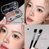 SHAQINUO Three-Color Eyebrow Powder: Soft Mist Eyebrow Makeup In Gray and Brown for Easy Application