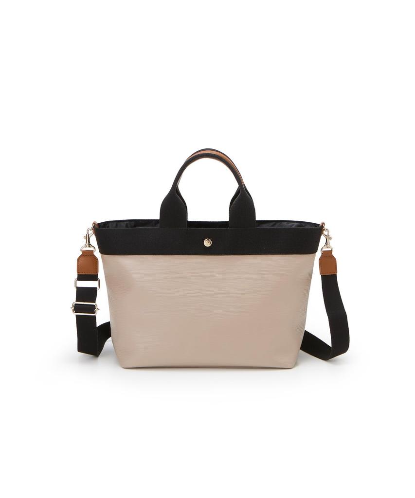 Tote Bag RIPPLE Shoulder A4 Tote Bag Water Repellent Taupe [Topkapi] Women's