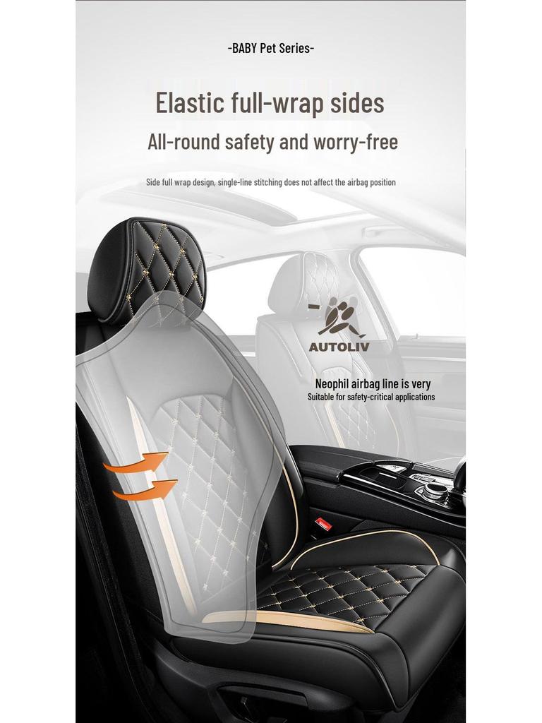 All-Season Rhombus Grid Universal Car Seat Cover
