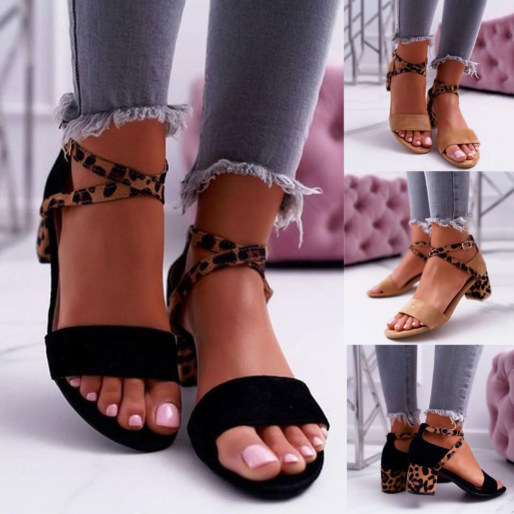 

Женские летние дышащие сандалии на квадратном каблуке с пряжкой и ремешком, модная обувь