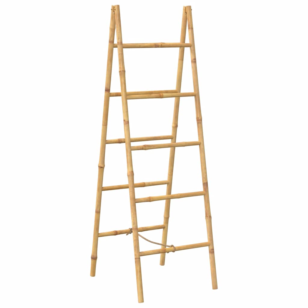 Doppelter Handtuchleiter mit fünf Bambussprossen 50 x 160 cm