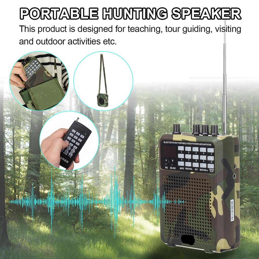 58W Richiami per Richiami da Caccia Altoparlante MP3 Kit Telecomando Giocatore Wireless Portatile Richiamatore Elettronico per Uccelli