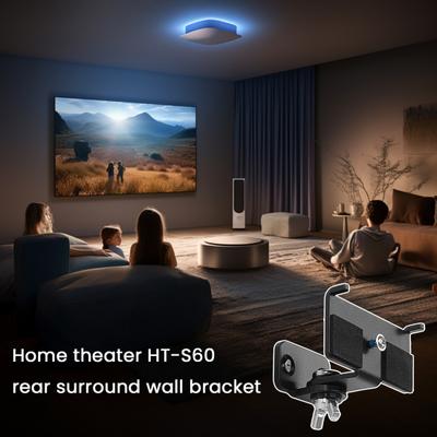 Metall-Wandhalterung für Sony HT-S60 Lautsprecher Einfache Installation Lautsprecherhalterungen Attraktive Audio-Ausstellungs-Halterungen