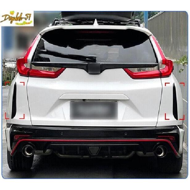 For Honda CRV CR-V 2017 2018- Black Rear Tailgate Trunk Both Side Strip Trim